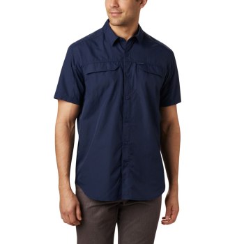 Columbia Muške Košulje - Silver Ridge 2.0 Short Sleeve Tall Tamnoplave | SYDR-42965